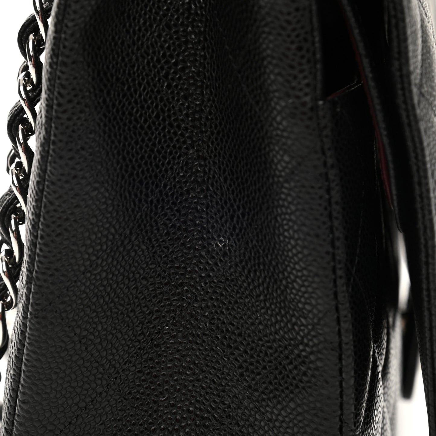 Caviar Quilted Maxi Double Flap Black