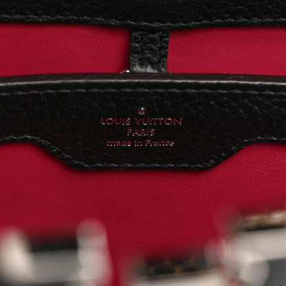 Louis Vuitton Taurillon Snakeskin Capucines MM Black 6 of 10