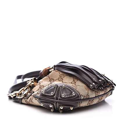 Gucci Monogram Mini Indy Top Handle Bag Dark Brown 4 of 9