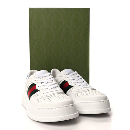 Gucci Calfskin Web Mens Ace Sneakers 8.5 White Blue 8 of 8