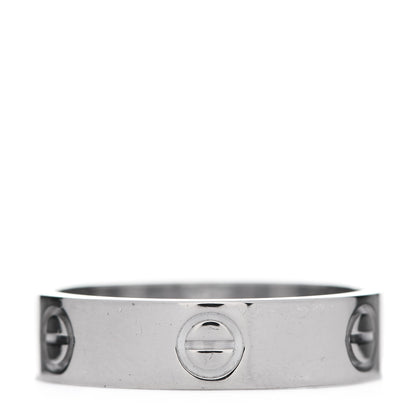 Cartier 18K White Gold 5.5mm LOVE Ring 60 9 1 of 5