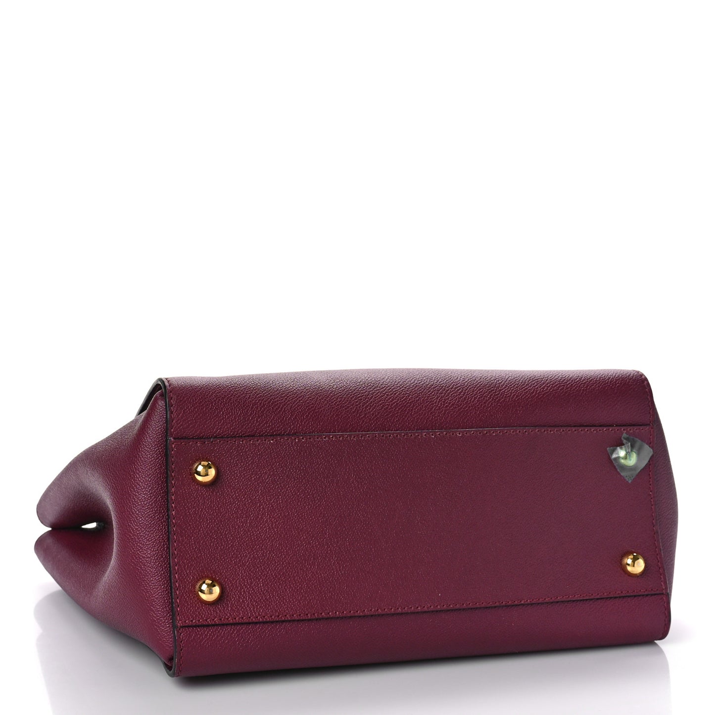 Soft Grain Medium Buckle Tote Dark Plum