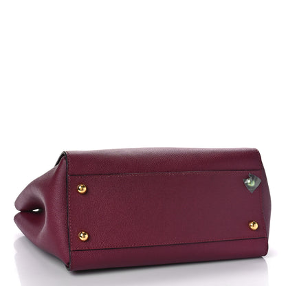 Burberry Soft Grain Medium Buckle Tote Dark Plum 4 of 8