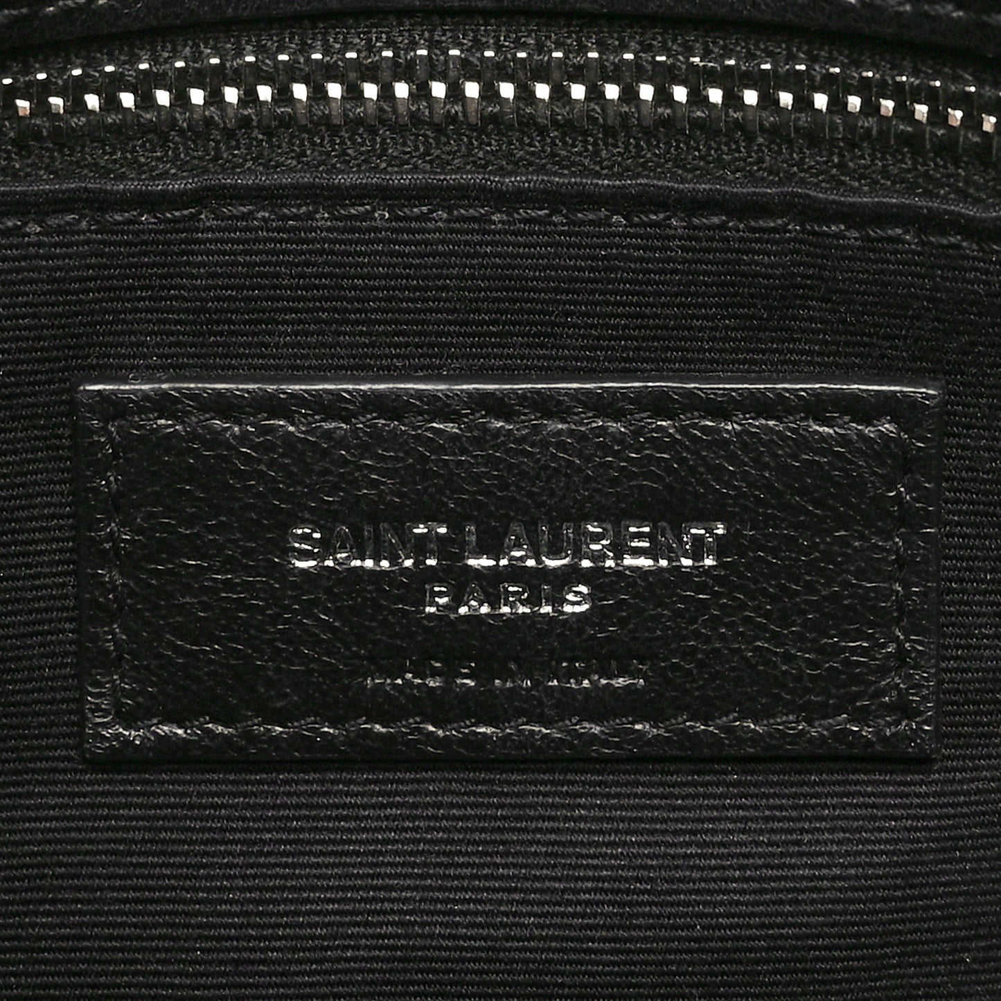 Lambskin Quilted Small Loulou Puffer Monogram Chain Satchel Black