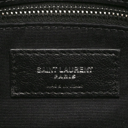 Saint Laurent Lambskin Quilted Small Loulou Puffer Monogram Chain Satchel Black 7 of 11