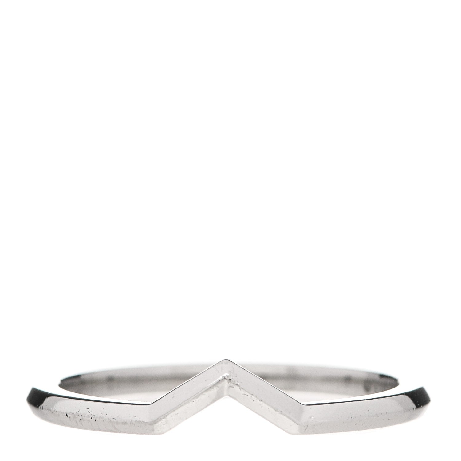 Tiffany Platinum V Band Ring 52 6 1 of 4