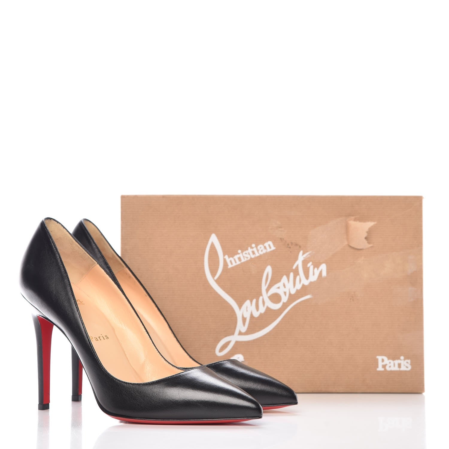 Christian Louboutin Shiny Nappa Pigalle 100 Pumps 38.5 Black 9 of 9