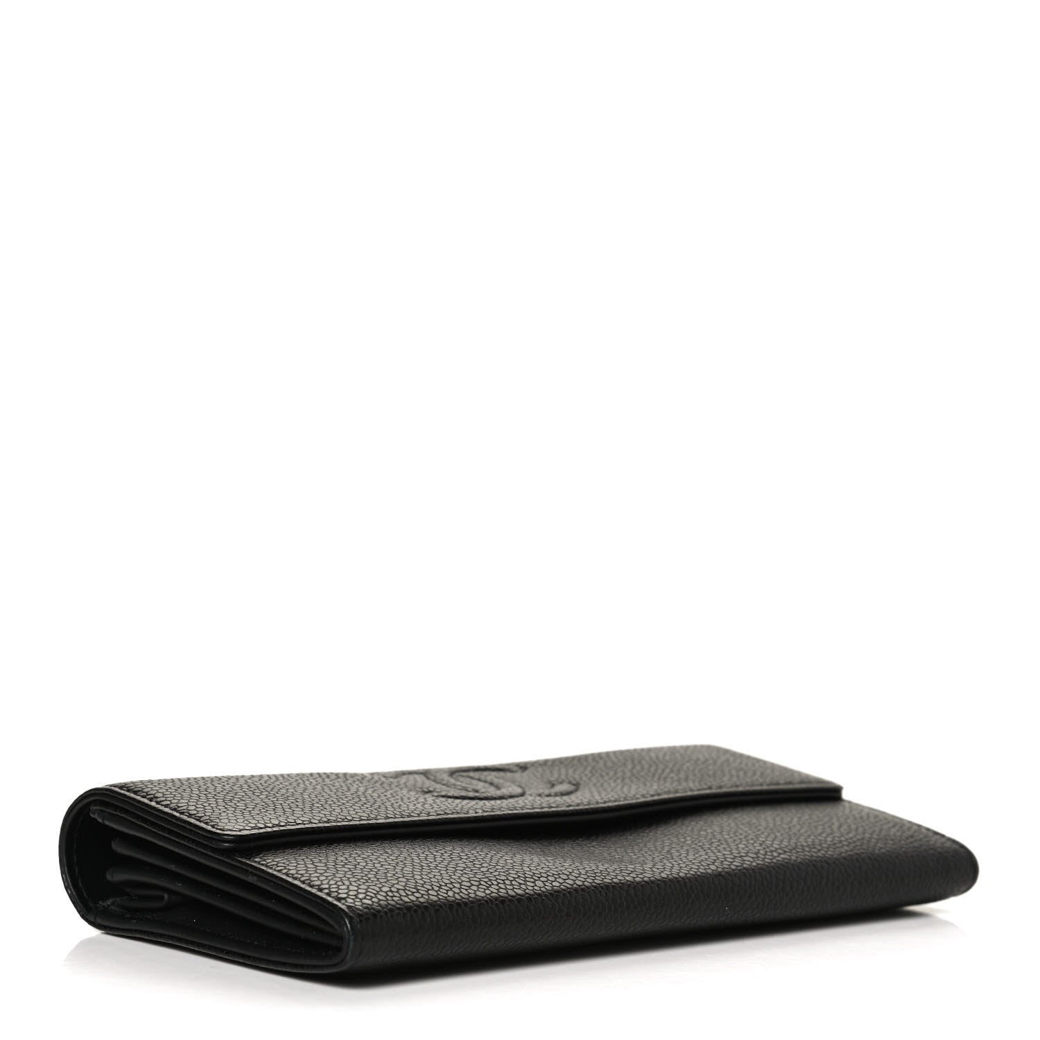Chanel Caviar Timeless CC Large Gusset Flap Wallet Black 4 of 12