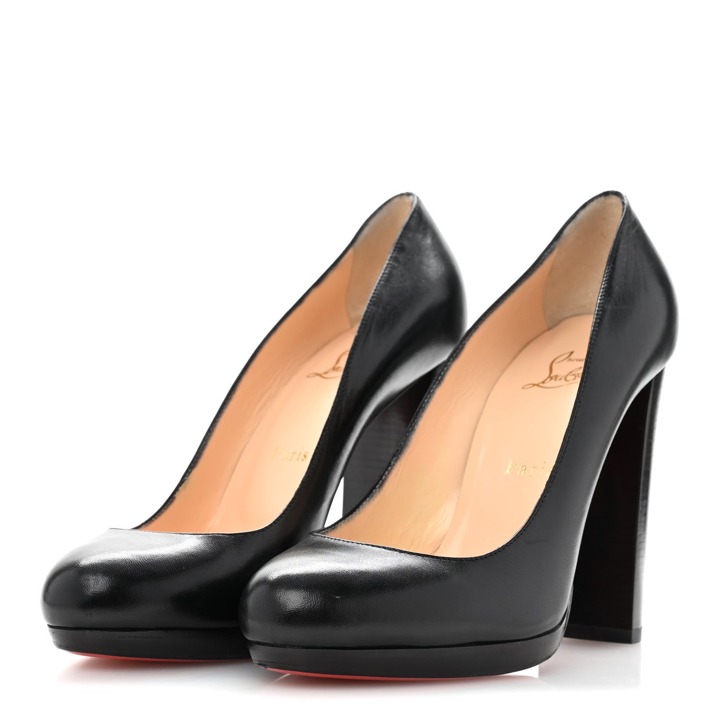Kid Leather Grapi 120 Platform Pumps 39 Black