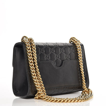 Gucci Guccissima Small Padlock Shoulder Bag Black 4 of 9