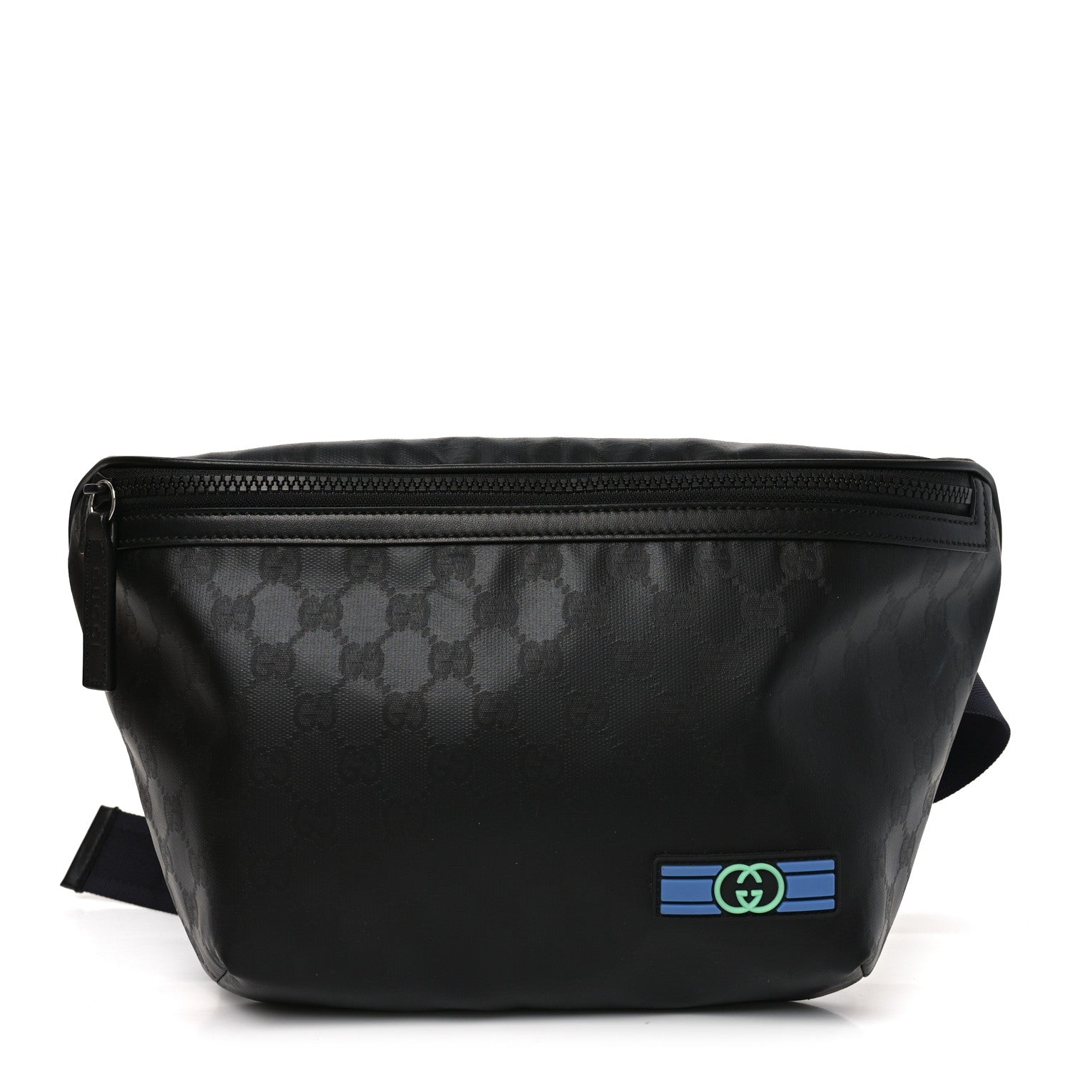 Gucci GG Monogram Belt Bag Black 1 of 10