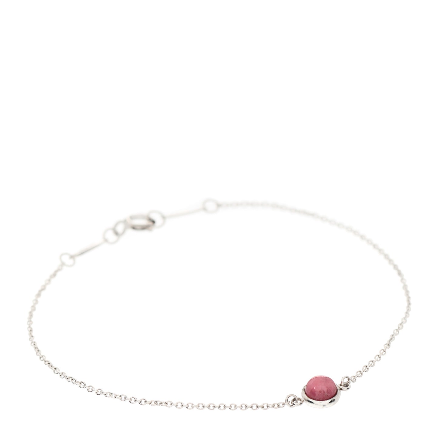 Sterling Silver Rhodonite Cabochon Elsa Peretti Color By The Yard Bracelet