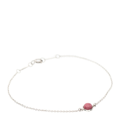 Tiffany Sterling Silver Rhodonite Cabochon Elsa Peretti Color By The Yard Bracelet 1 of 6
