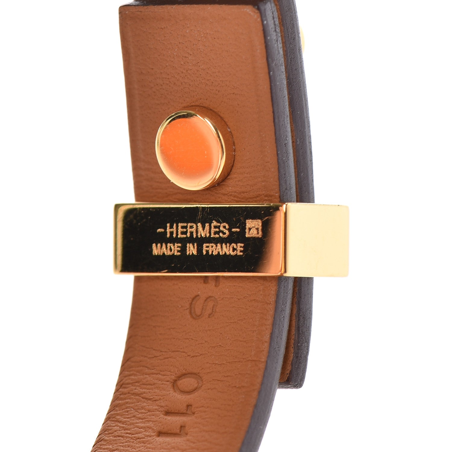 Hermes Swift Mini Dog Clous Carres Bracelet Craie 4 of 5