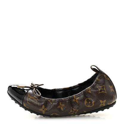 Louis Vuitton Monogram Flirty Ballerina Flats 38 Black 1 of 10