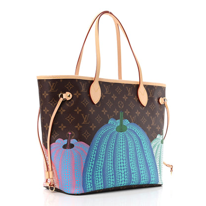 Louis Vuitton LV X YK Monogram Kusama Pumpkin Neverfull MM 3 of 10
