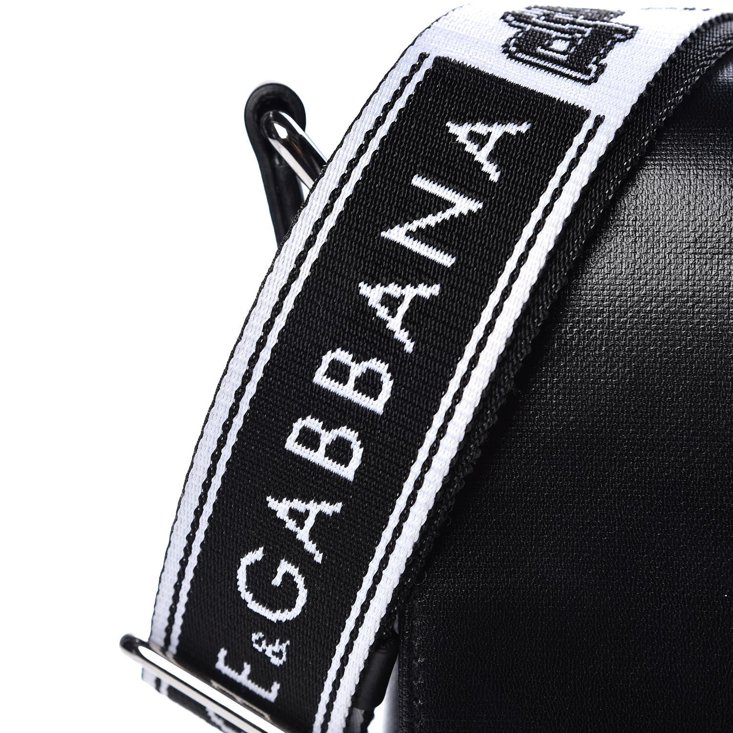 Dolce & Gabbana Calfskin Coated Canvas Logo Panel Messenger Black 12 of 14
