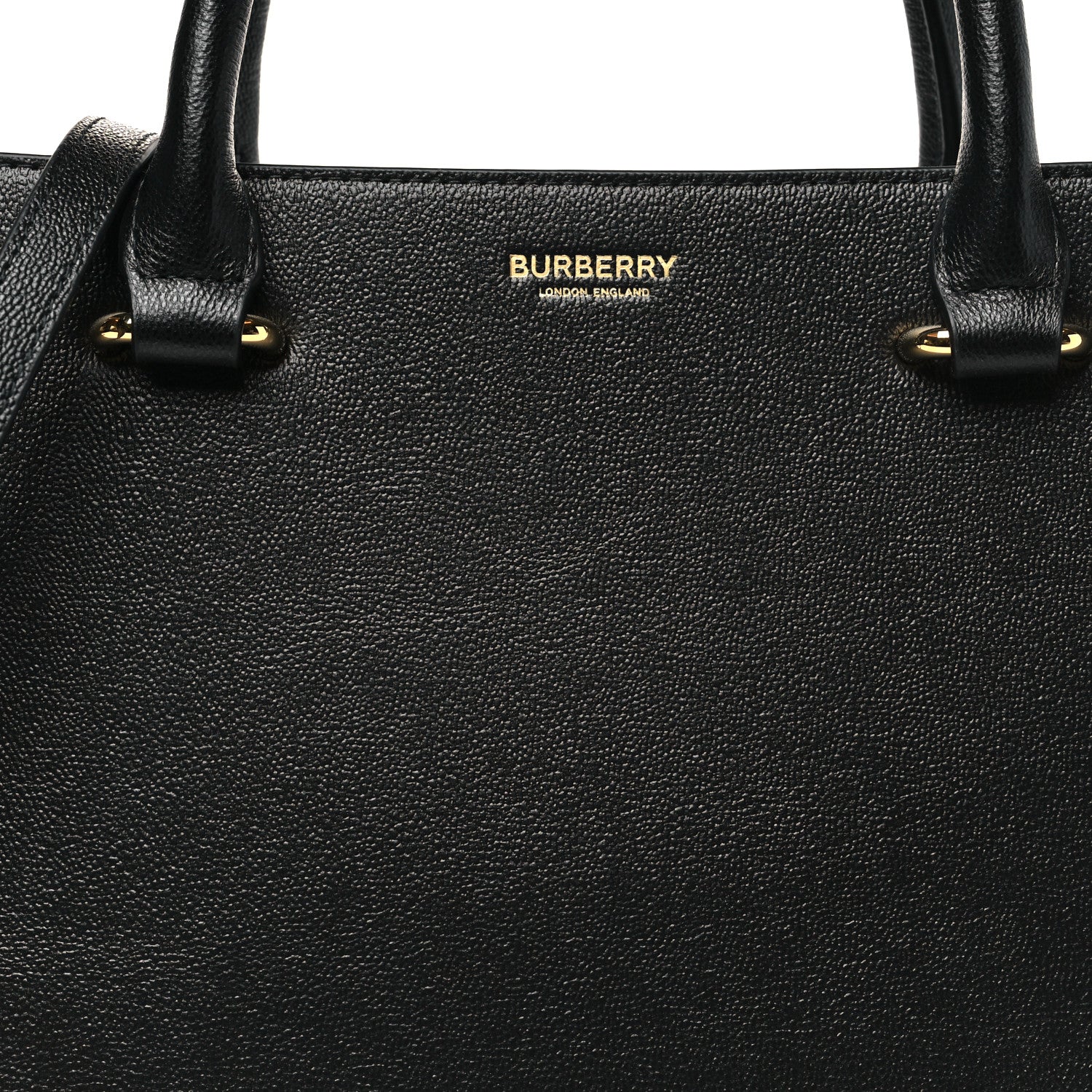 Burberry Calfskin Mega Check Small Banwell Tote Black 7 of 9