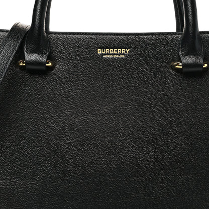 Burberry Calfskin Mega Check Small Banwell Tote Black 7 of 9