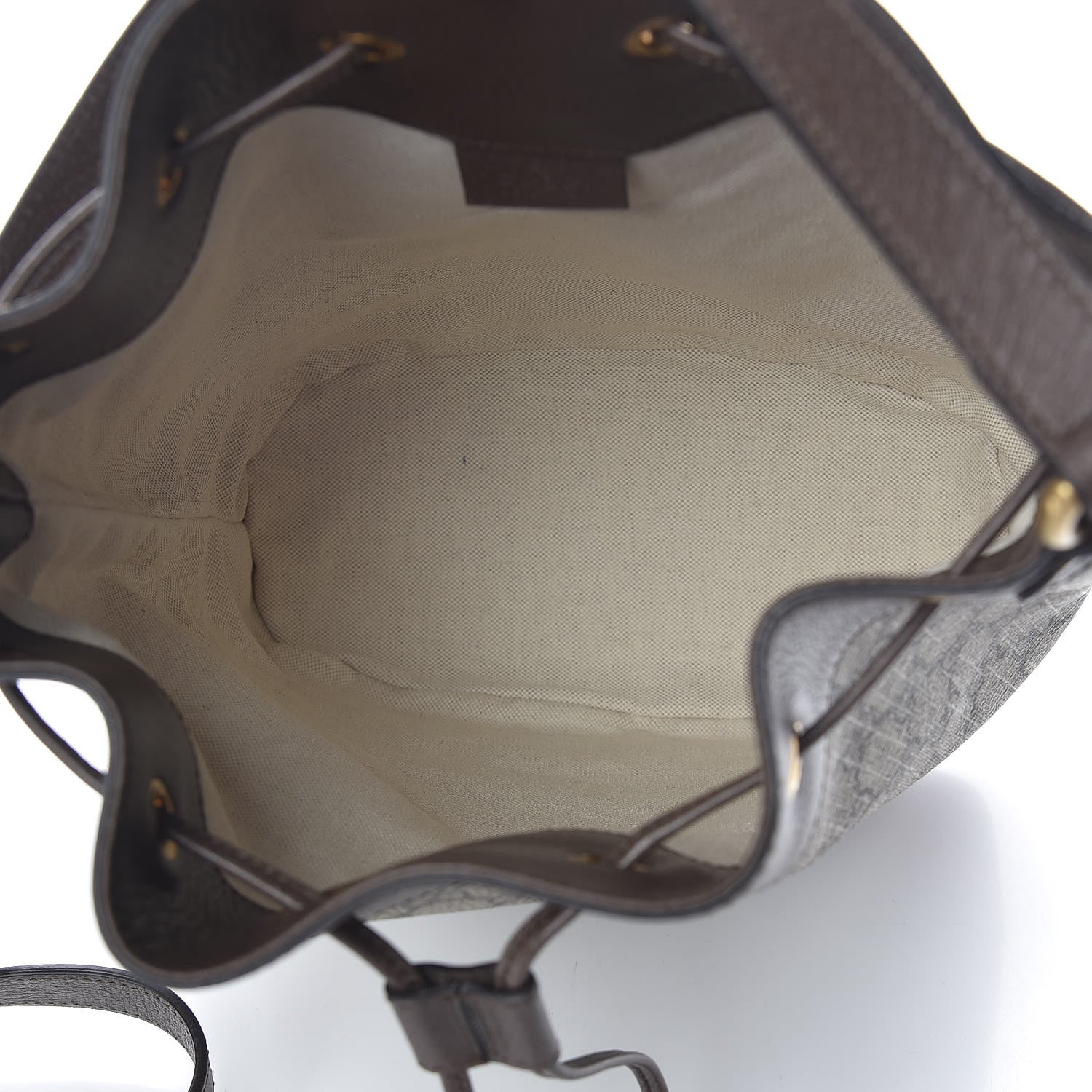 Gucci GG Supreme Monogram Web Ophidia Bucket Bag Brown 6 of 11