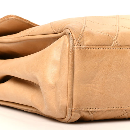 Chanel Lambskin Stitched Medium Single Flap Beige 10 of 16