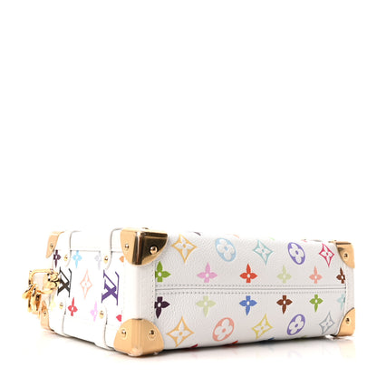 Louis Vuitton LV x TM Cowhide Monogram Multicolor Side Trunk MM White 4 of 9