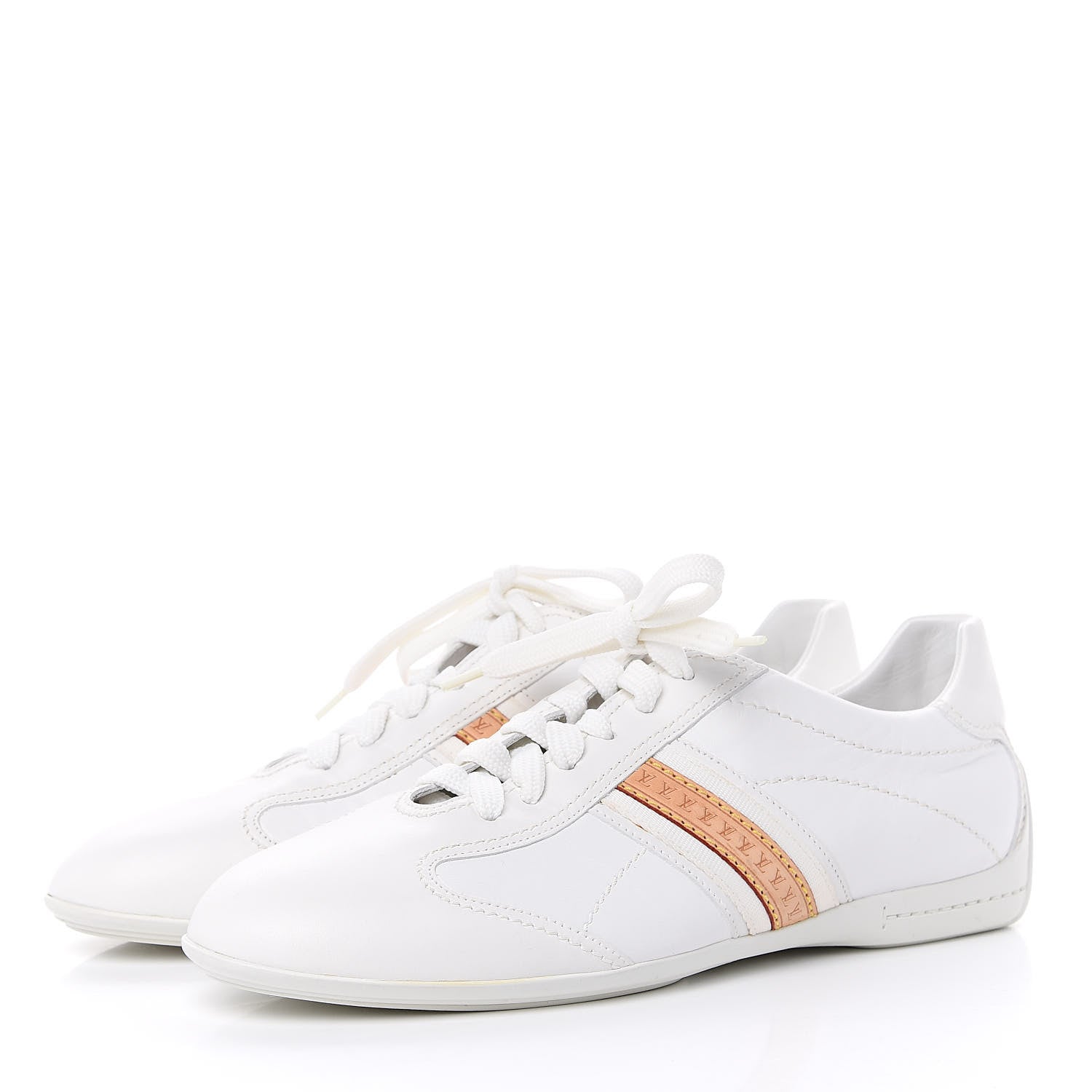 Louis Vuitton Calfskin Sneakers 39.5 White 3 of 9