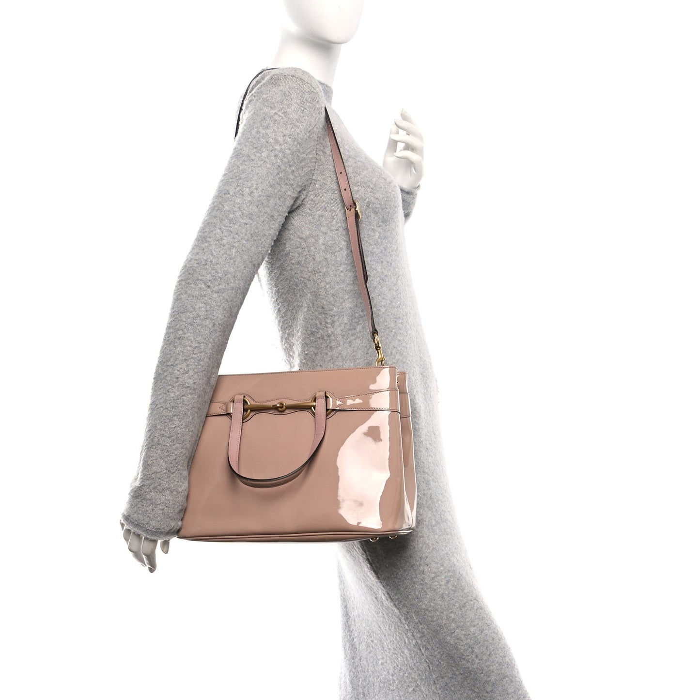 Patent Medium Bright Bit Top Handle Tote Dark Cipria