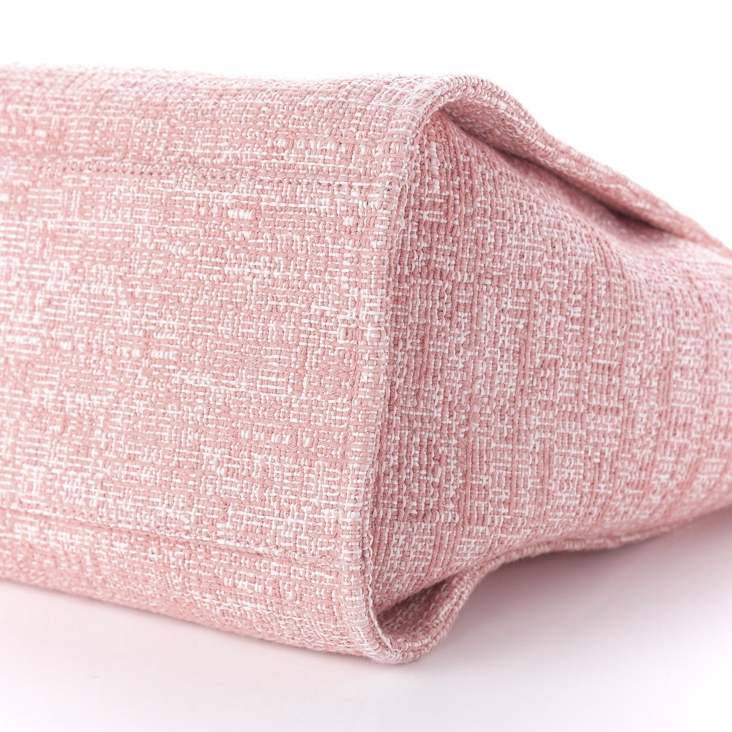 Straw Lurex Medium Deauville Tote Pink
