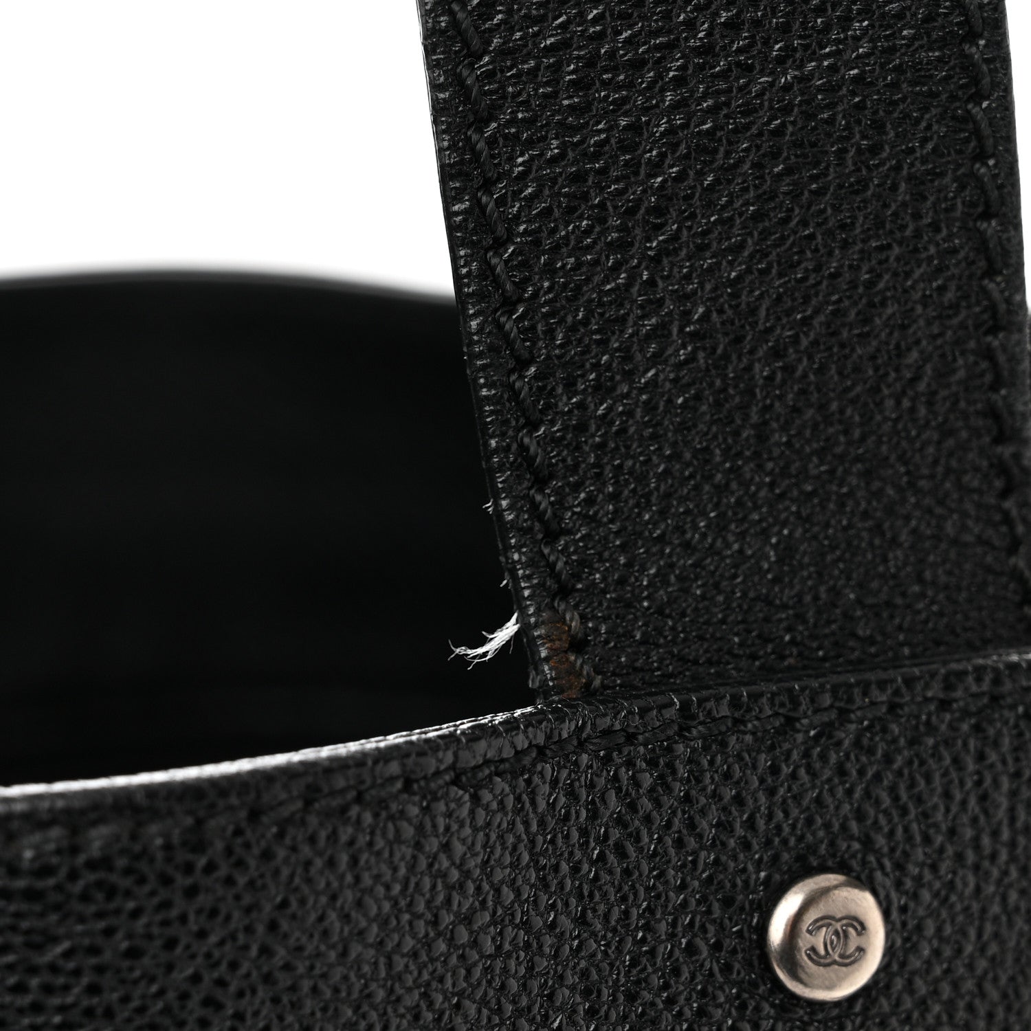 Chanel Goatskin Perforated Large CC Tote Black 14 of 16