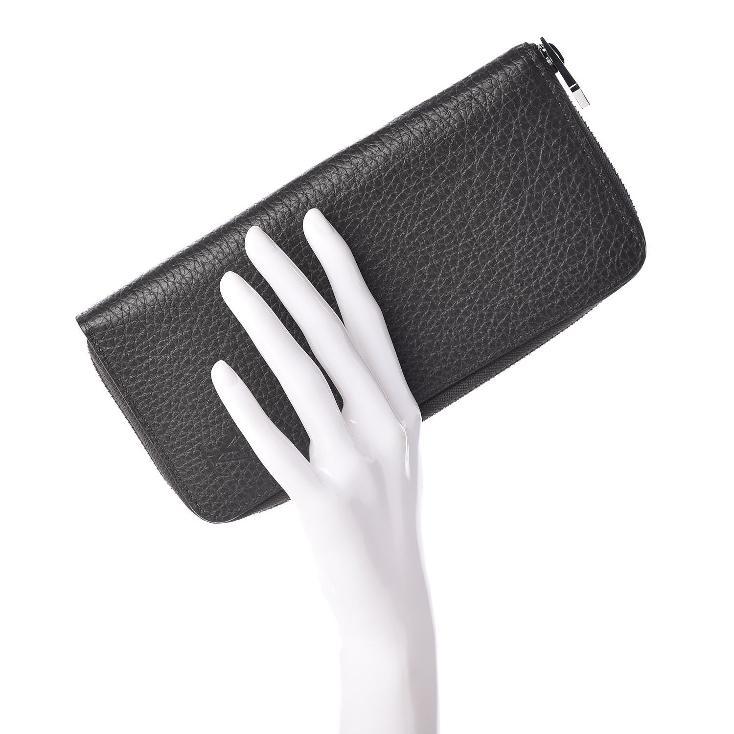 Louis Vuitton Taurillon Vertical Zippy Wallet Charcoal 2 of 8
