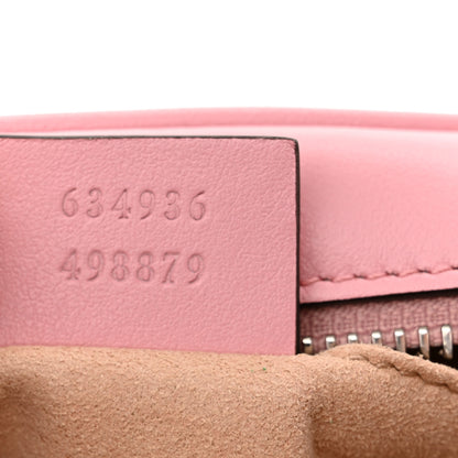 Gucci Calfskin Matelasse Mini GG Marmont Chain Shoulder Bag Wild Rose 7 of 11