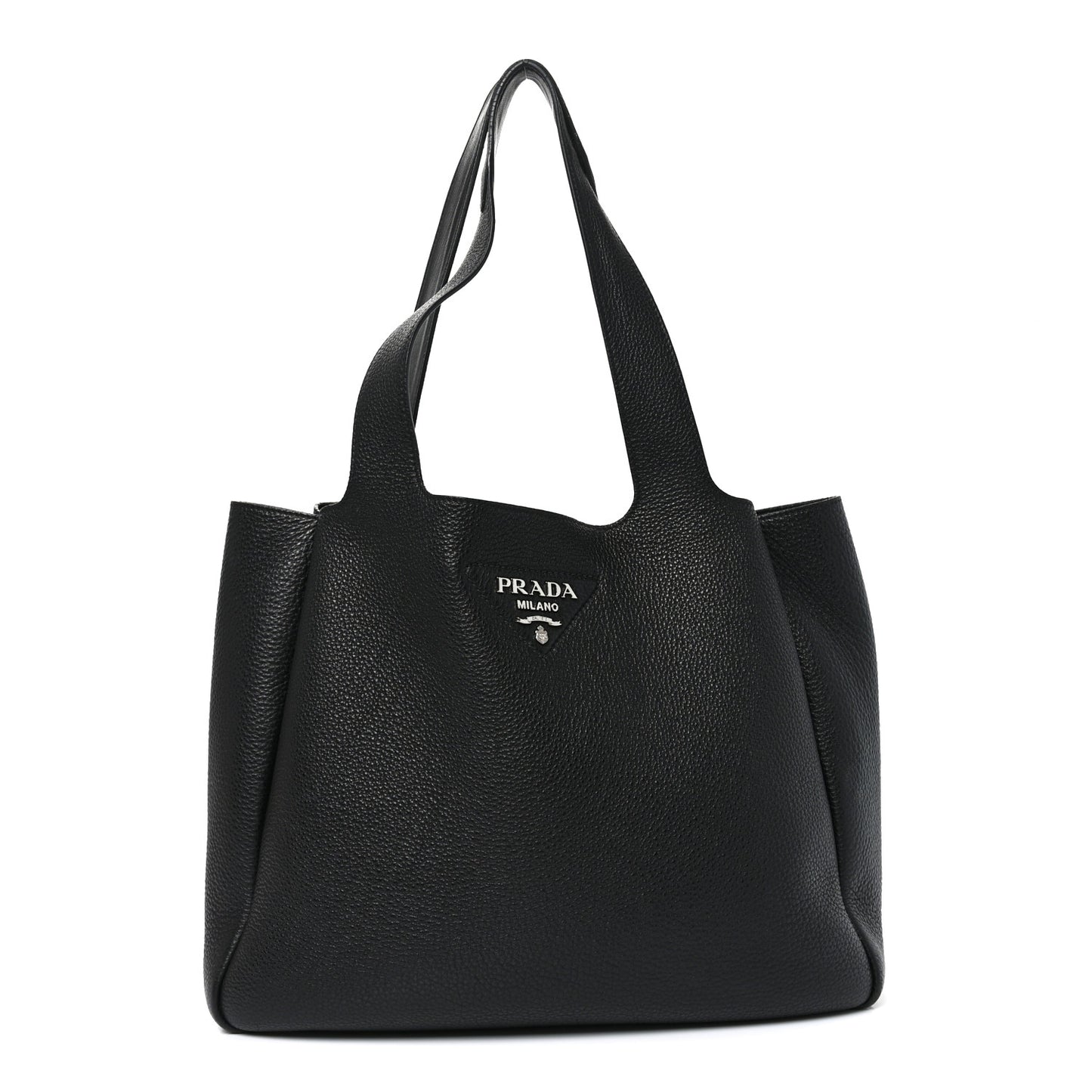 Vitello Daino Soft Large Dynamique Tote Black