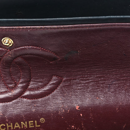 Chanel Lambskin Quilted Medium Double Flap Navy 12 of 15