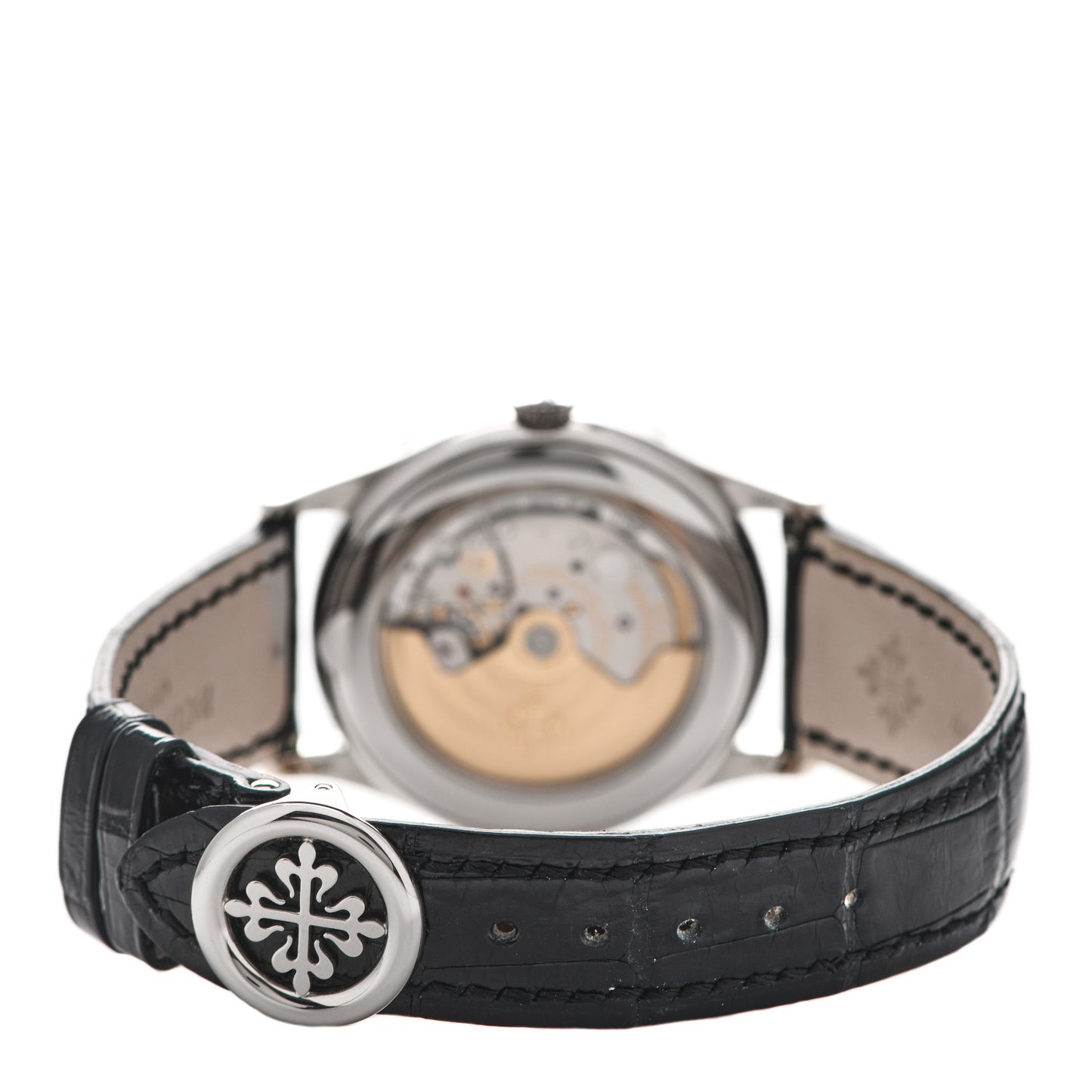 18K White Gold Crocodile Annual Calendar Moonphase Automatic Watch 5396G-011