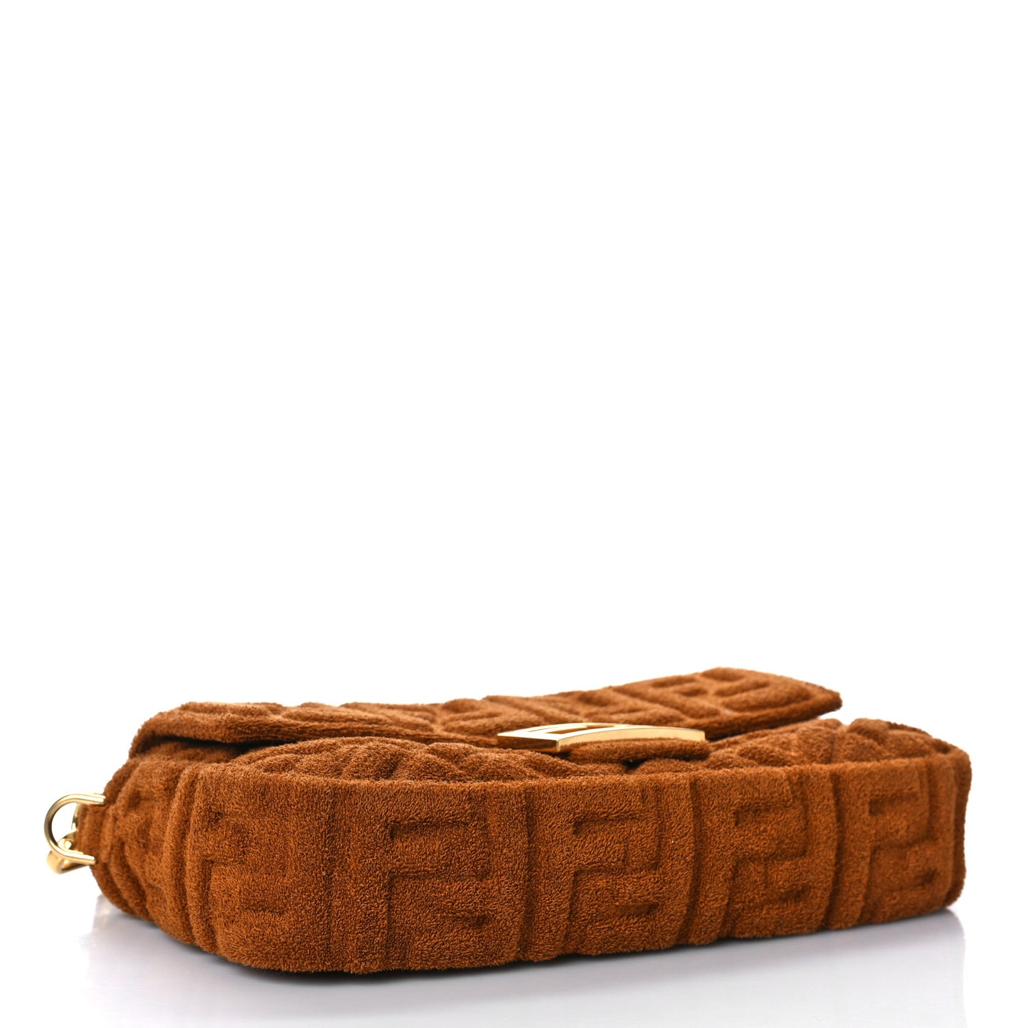 Terry Cloth Vitello Century Matte FF 1974 Embossed Baguette Caramel