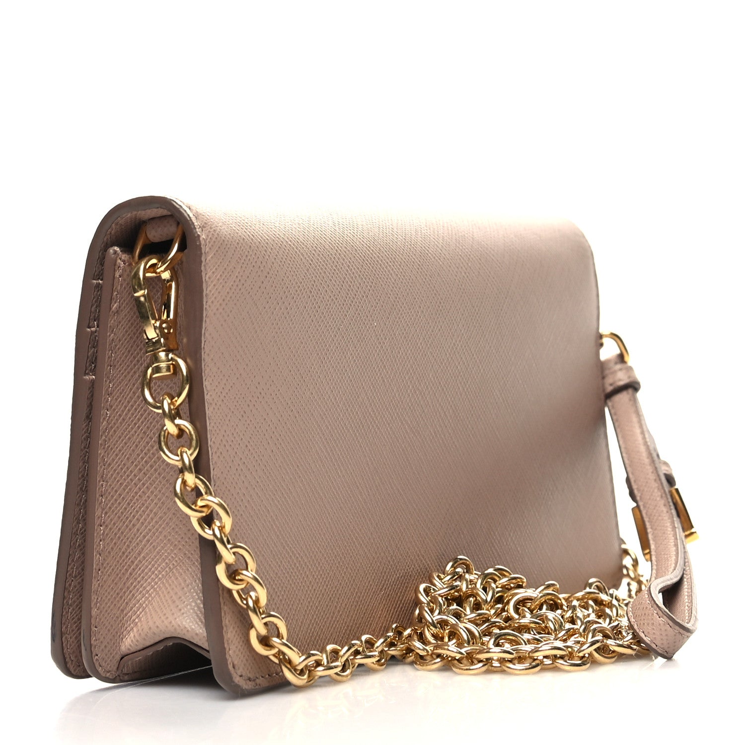 Prada Saffiano Metal Mini Crossbody Bag Cipria 3 of 9