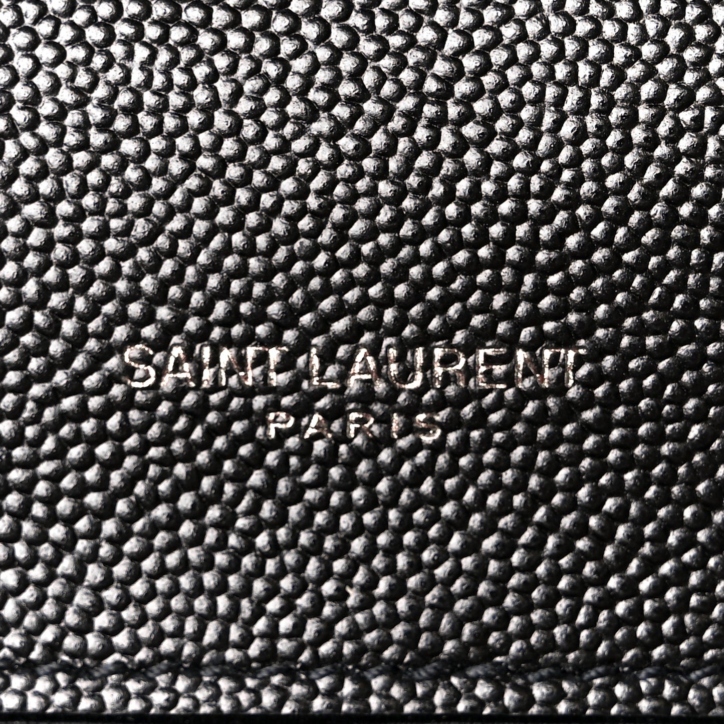 Grain De Poudre Textured Mixed Matelasse Large Triquilt Monogram Monochrome Satchel Black