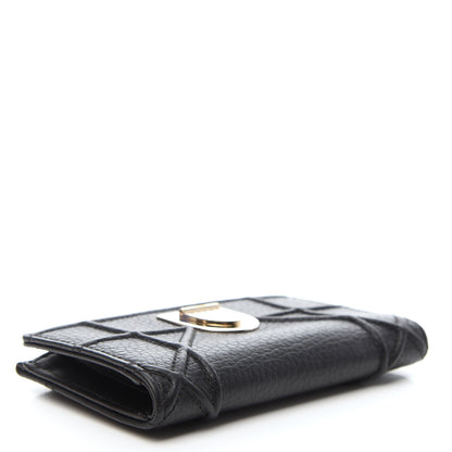 Christian Dior Grained Calfskin Cannage Diorama Wallet Black 4 of 8