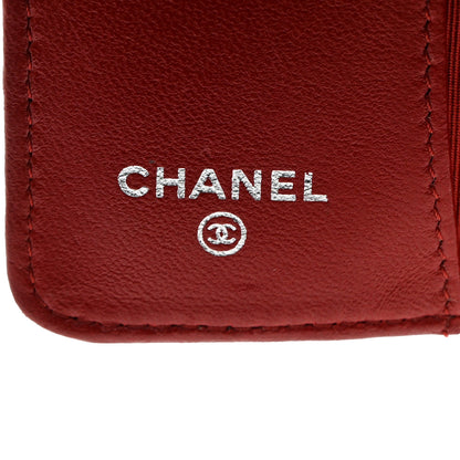 Chanel Lambskin Quilted 6 Key Holder Red 6 of 13