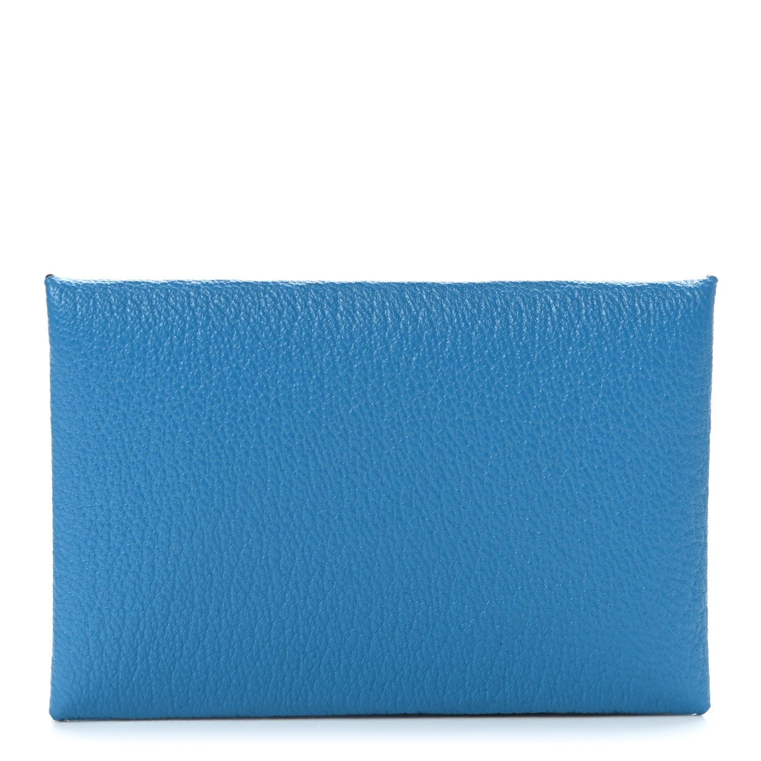 Hermes Chevre Mysore Verso Calvi Card Case Bleu Frida Cuivre 1 of 7