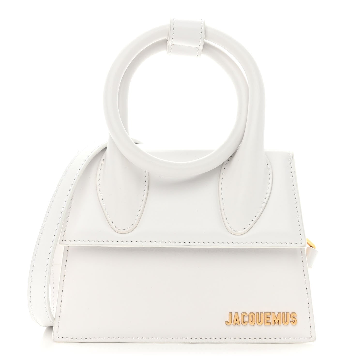 Jacquemus Smooth Calfskin Le Chiquito Noeud White 1 of 9