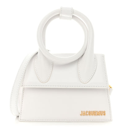 Jacquemus Smooth Calfskin Le Chiquito Noeud White 1 of 9