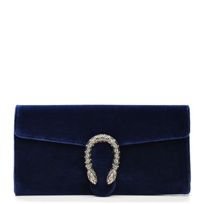 Gucci Velvet Dionysus Clutch Cobalt 1 of 7