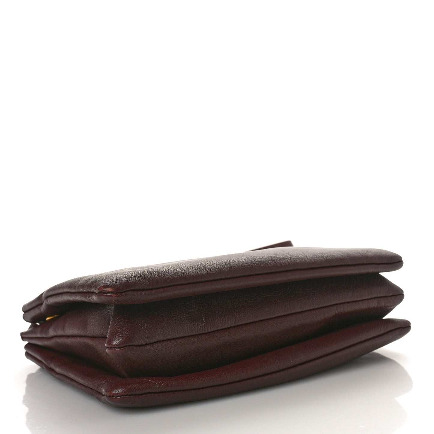 Lambskin Large Trio Crossbody Bag Burgundy