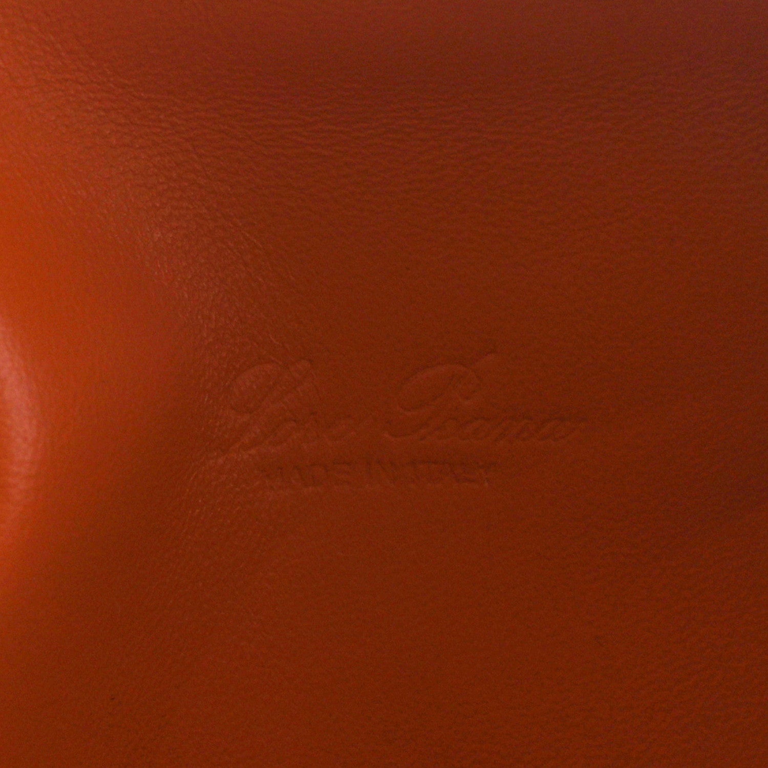 Loro Piana Grained Calfskin L19 Extra Pocket Pouch Cinnamon Orange 6 of 8