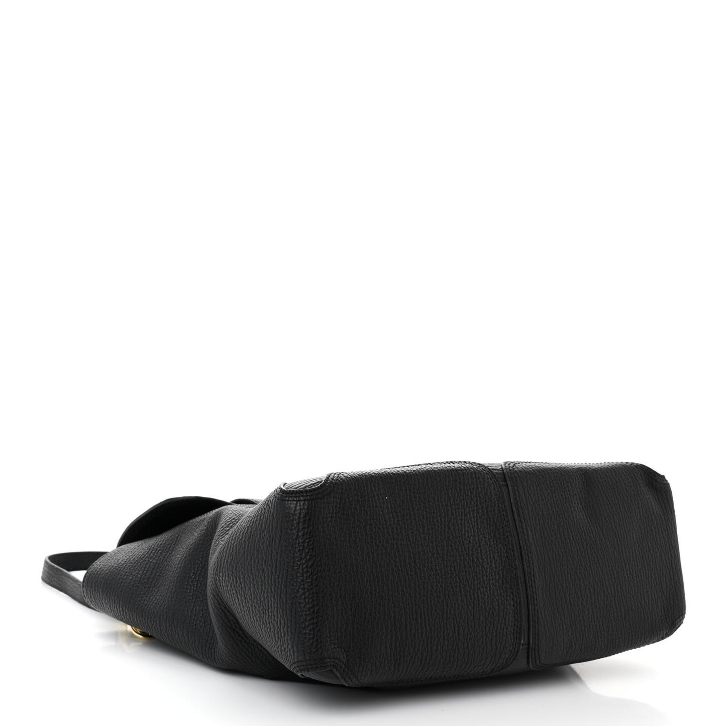 Textured Calfskin Medium Pashli Satchel Black