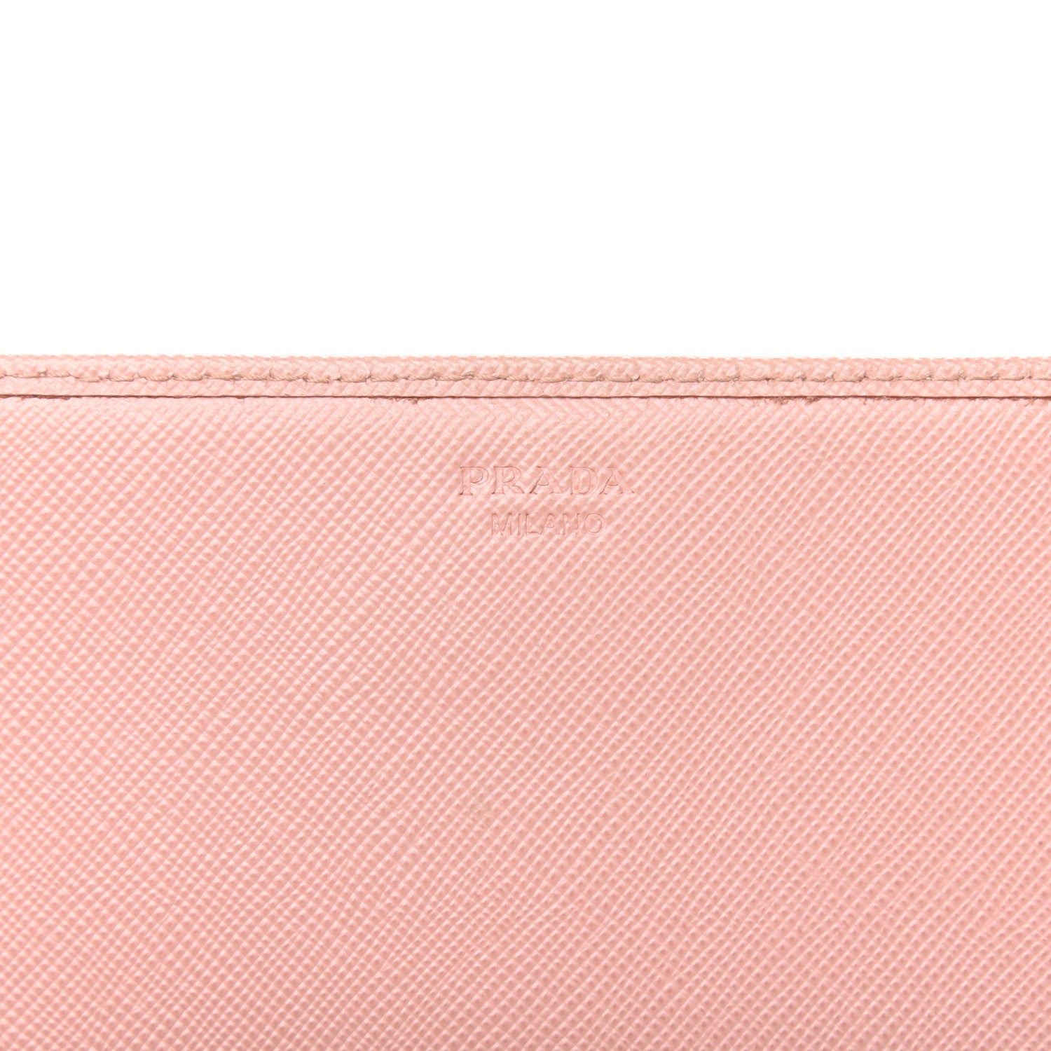 Prada Saffiano Metal Oro Chain Wallet Orchidea 6 of 10