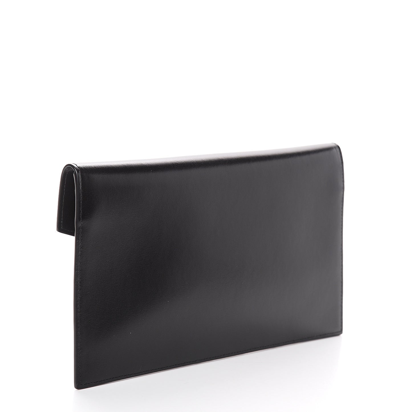 Smooth Shiny Calfskin Monogram Uptown Pouch Black