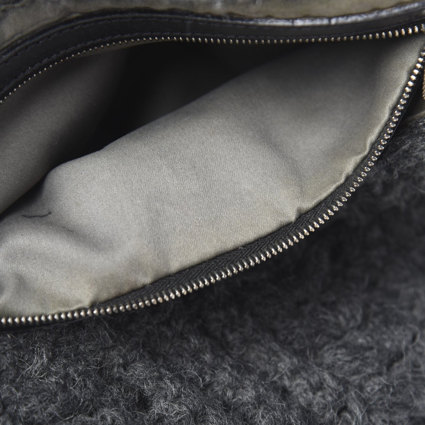 Woven Knit Baguette Grey
